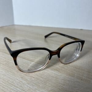 Warby Parker Laurel 615 Eyeglasses Brown Clear Frames 52-17-140